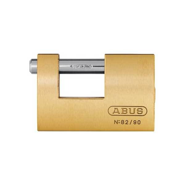 Abus: 82/90 B Brass Monoblock Padlock KA